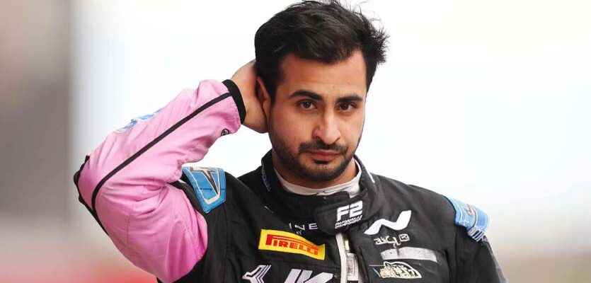 Kush Maini in Alpine firesuit during simulator session
