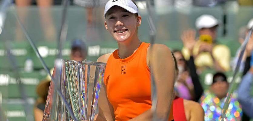 Mirra Andreeva, 17, Stuns Sabalenka for Indian Wells Crown